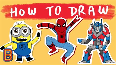 How To Draw Your Favourite Characters Youtube