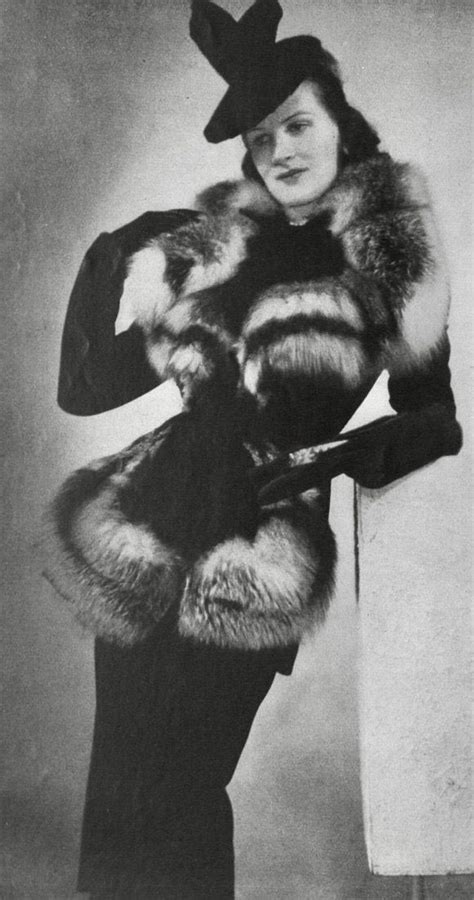 Pin By 1930s 1940s Women S Fashion On 1930s Fur Trimmed Jackets And Suits Vintage Fur