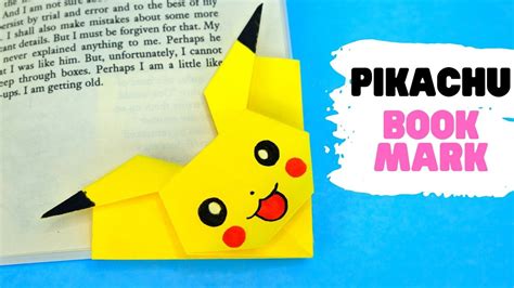 How To Make Origami Pikachu Bookmark Easy Origami Cute Origami Youtube