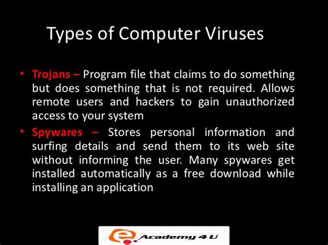 But some can be truly deadly to your security and bank account. Computer virus and antivirus