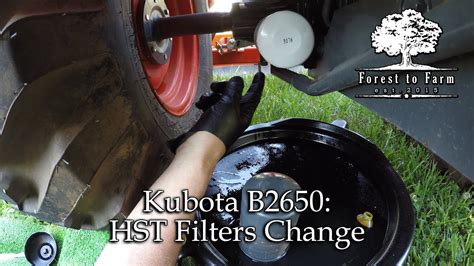Kubota B2650 Hst Filters Change Youtube