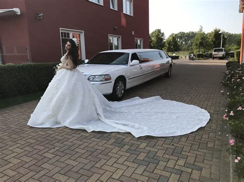 Vokuhila brautkleid aus schönster spitze. Brautkleid mit Mega Schleppe. Die XXL Schleppe passt in ...