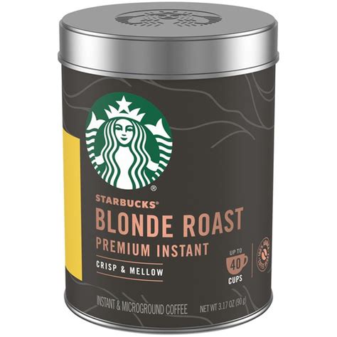 Starbucks Premium Blonde Roast Instant Coffee 317 Oz Instacart