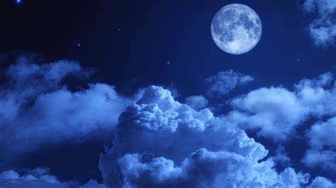 Download High Resolution Night Sky With Clouds Wallpapertip