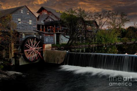 Pigeon Forge Old Mill In Autumn Photograph By Norma Brandsberg Fine