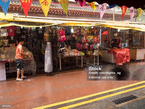 Adegan Jalanan Pecinan Singapore Foto Stok Unduh Gambar Sekarang