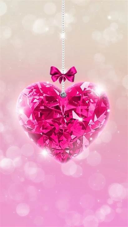 Glitter Wallpapers Heart Iphone Diamond Sparkly Bling