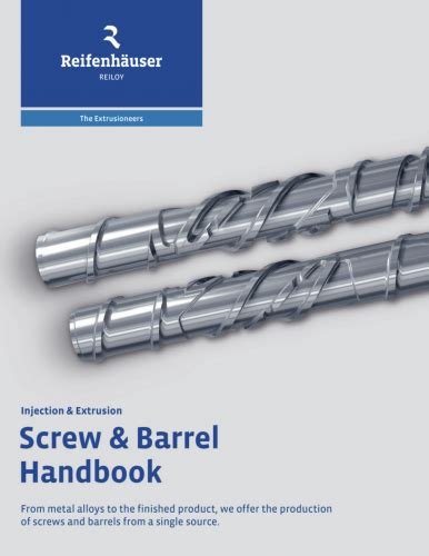 Reiloy Screw And Barrel Handbook Reiloy Screw And Barrel Handbook