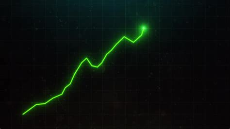 Green Line Rising On Graph Stock Motion Graphics Motion Array