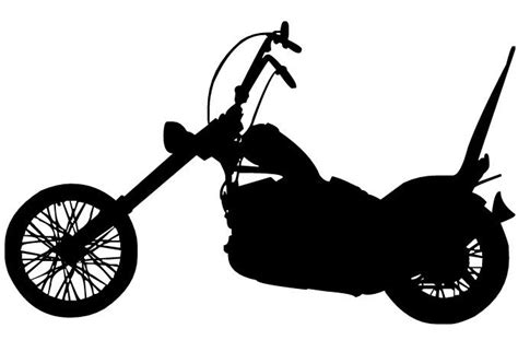 Chopper Motorcycle Silhouette