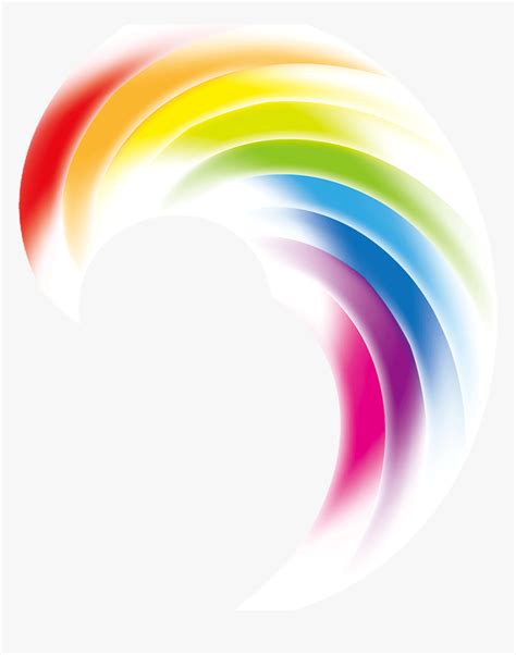 Mq Rainbow Swirls Swirl Color Colorful Circle Hd Png Download