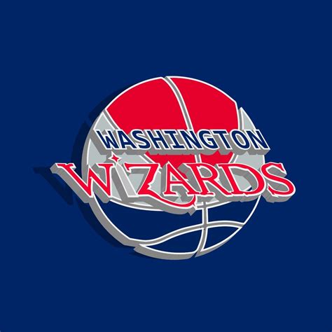 The Washington Wizards Logo On A Blue Background