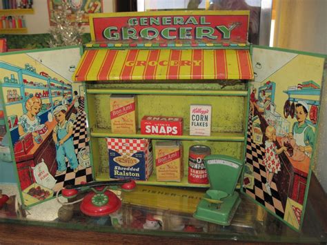 Tracys Toys And Some Other Stuff Vintage Tin Grocery Store