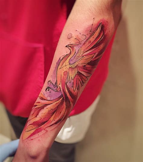 Phoenix Tattoo Watercolor
