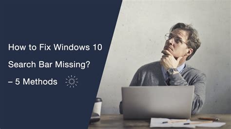 How To Fix Windows 10 Search Bar Missing 5 Methods Youtube