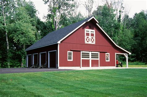 A pole building is a practical solution & adds aesthetic appeal to your property. Red Barn, Red Tractor: The Barn Yard & Great Country Garages