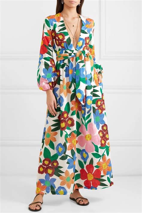 Mara Hoffman Luna Floral Print Organic Cotton Maxi Dress Maxi Dress Cotton Maxi Dress