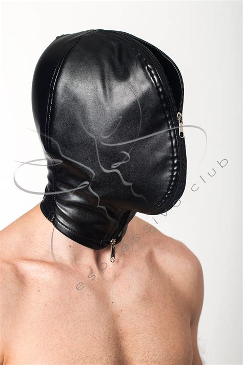 Sensory Deprivation Leather Hood Head Bondage Restraints Etsy