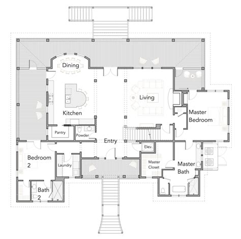Keep scrolling for flexible floorplans inspired by hectic mornings getting the kids out the door, where conversations over the fence turn into drinks and a barbie, and days where everything just falls into place. I would flip this plan and make it into a Queenslander style. | Elevated house plans, Porch ...
