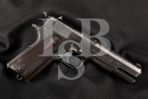 Colt Model 1911 Pre Wwi Us Army Marked Early And Matching Blue 5” Sa