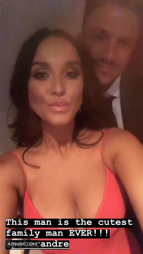 Vicky Pattison Shows Off Her Boobs In A Pink Dress At The National