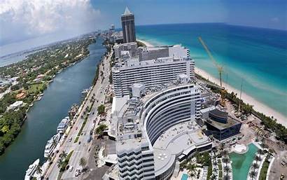 Miami Fontainebleau Hotel Beach Wallpapers Desktop Florida