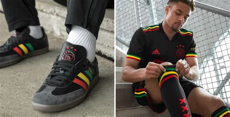 Adidas Ajax 21 22 Third Kit Shoes Released Inspired By Bob Marley