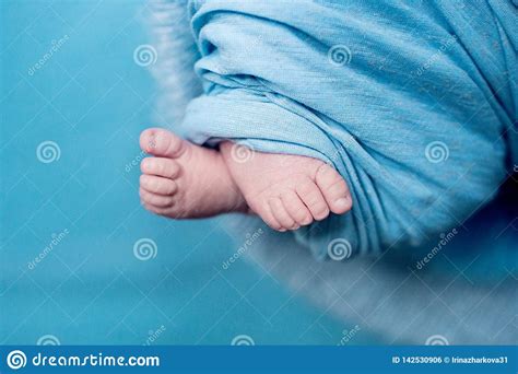 Feet Of A Newborn Baby Toes And Nails Of A Child The First Days Of