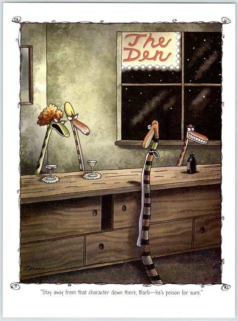 The Far Side Snakes At Bar Gary Larson 675 X 9 Art Page Mx52 Ebay