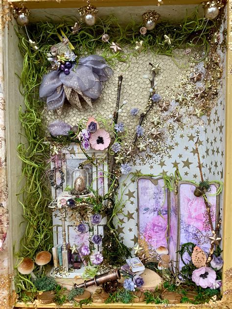 Handmade Fairy Book Nook Fairy Diorama Miniature Scene Etsy
