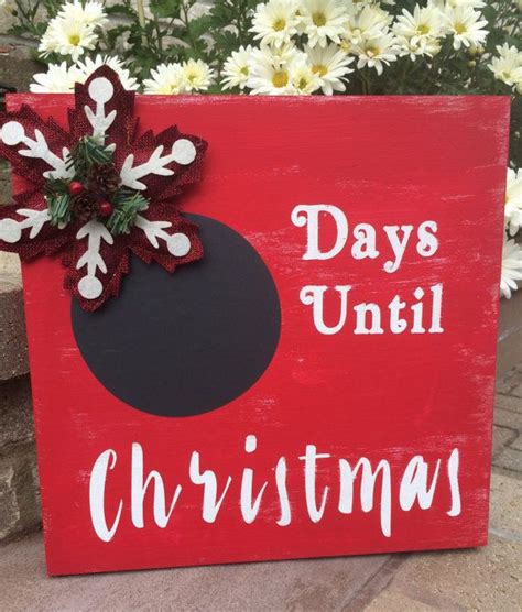 Days Until Christmas Sign Christmas Countdown Wood Sign Etsy Disney