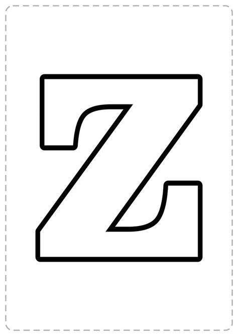 Letras Z Para Imprimir Educadores Web