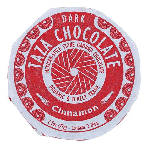 Taza Chocolate Organic Chocolate Mexicano Discs Percent Dark Chocolate Cinnamon Oz