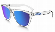 Oakley Frogskins Crystal Collection in Polished Clear/Sapphire Iridium ...