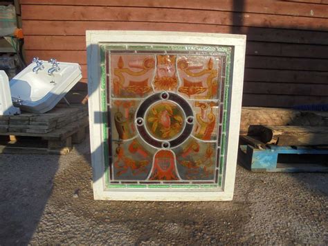 Reclaimed Stain Glass Window Authentic Reclamation