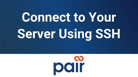 Connect To Your Server Using Ssh Youtube