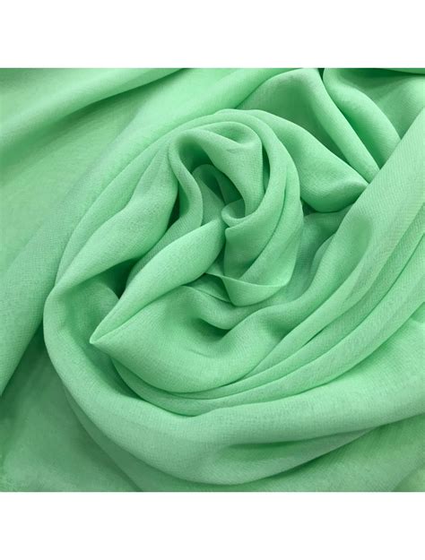 Pista Green Viscose Georgette Fabric Saroj Fabrics