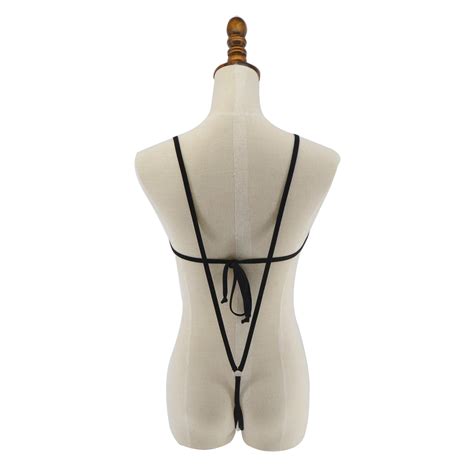 Sherrylo Various Wild Style Micro Bikini Set G String Thong Swimming Costumes Swimsuit Black2