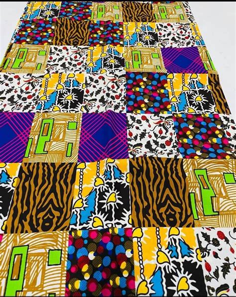 6 Yards Ankara Fabric African Print Fabric Patchwork Print Etsy