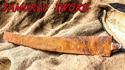 Restoration Very Rusty Samurai Sword Restoration A Katana Youtube