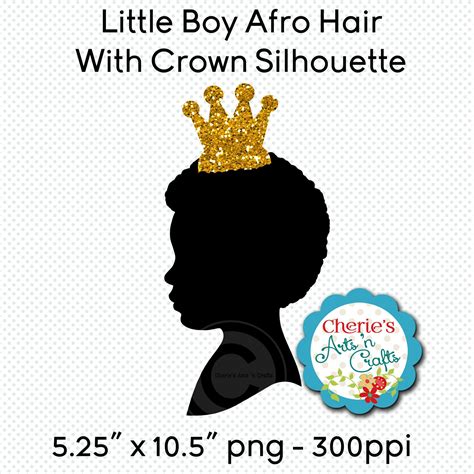 Little Boy Afro Hairstyle Silhouette African Boy Silhouette