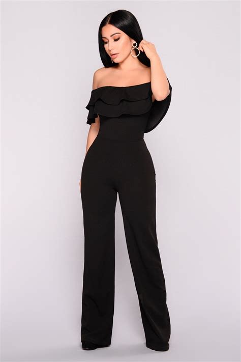Ready To Ruffle Jumpsuit Black Create Your Own Style