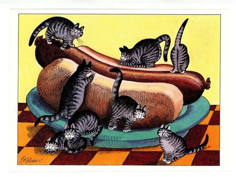 Klibans Cats Ii Cats With Dog Artist Judith K Kliban 65 X 475