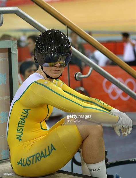 Anna Meares Of Australia Looks On During Womens Sprint Track Cycling Cycling Women Female