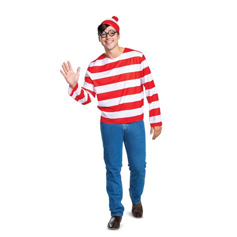 Buy Disguise Men Wheres Waldo Halloween Costume Official Adult Waldo