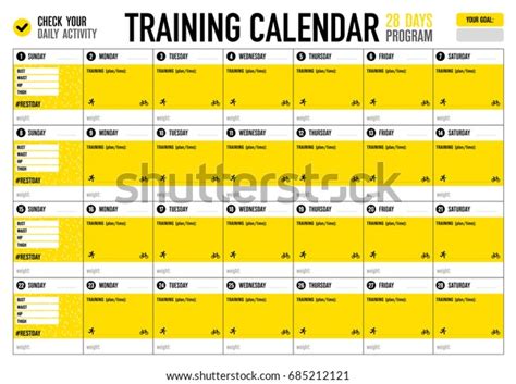 Calendar For Training Template Free Template Ppt Premium Download 2020