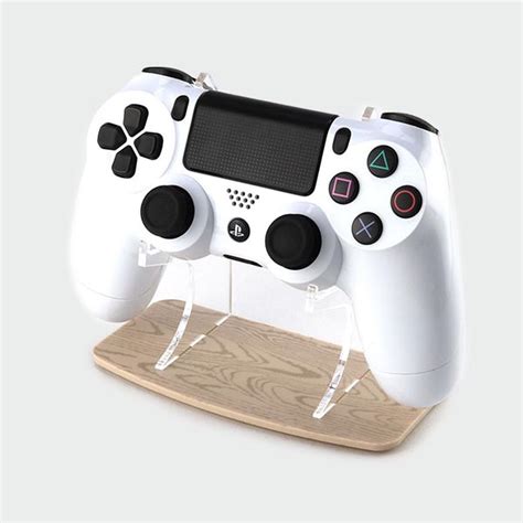 Light Wood Effect Playstation 4 Controller Stand Gaming Displays