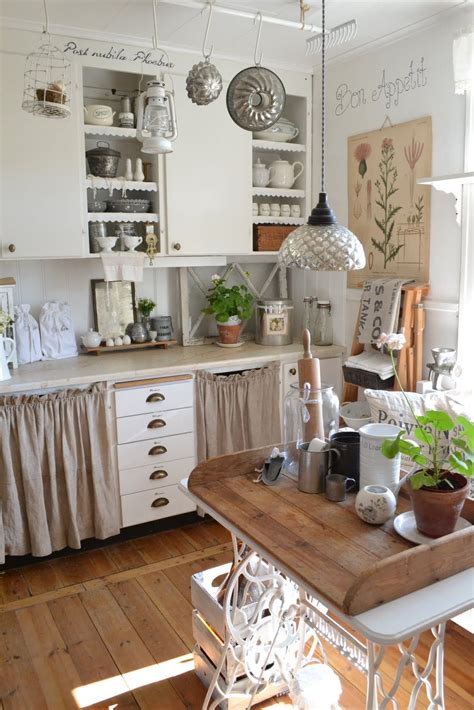 Kitchen Whitewashed Chippy Shabby Chic French Country Rustic Swedish