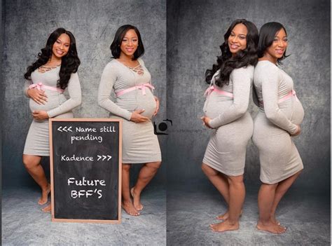 Identical Twin Sisters Who Are Pregnant At The Same Time Photos