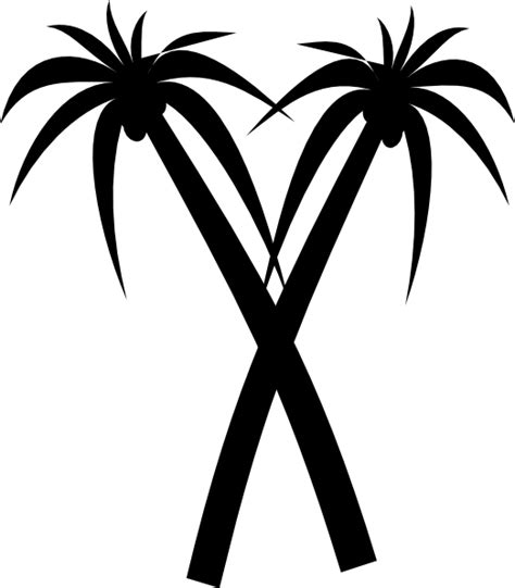 Palm Tree Outline Clipart Best